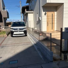 境界フェンス工事　No.2806の施工写真1