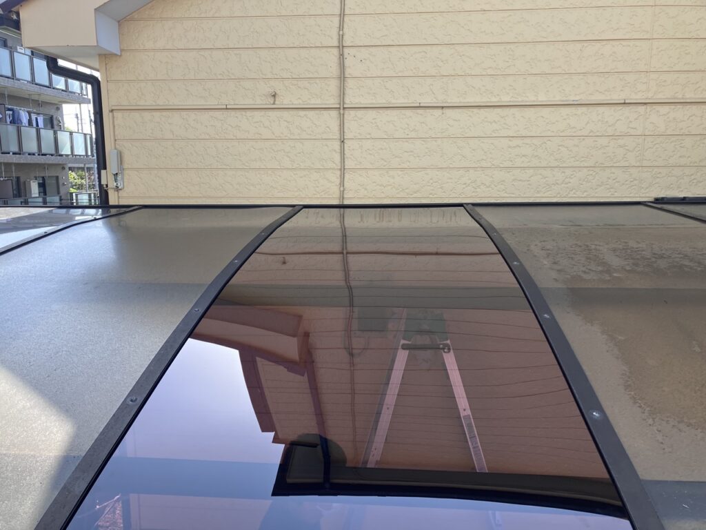 埼玉県上尾市　カーポート屋根パネル交換工事　No.2821