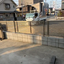 久喜市　ブロック・目隠しフェンス修繕工事　No.2801の施工写真1