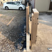 久喜市　ブロック・目隠しフェンス修繕工事　No.2801の施工写真2