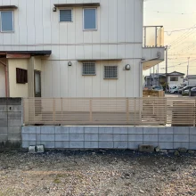 久喜市　ブロック・目隠しフェンス修繕工事　No.2801の施工写真メイン