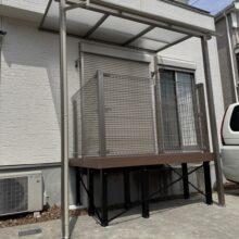 ウッドデッキ工事　テラス工事　No.2813の施工写真1