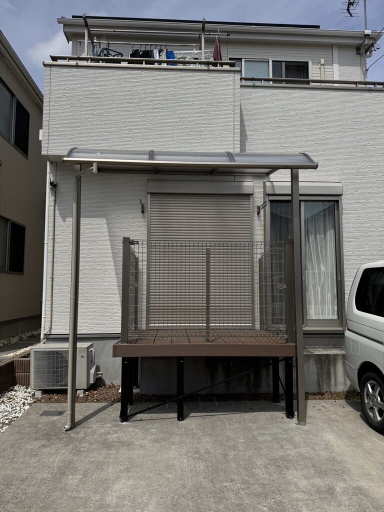 埼玉県上尾市　ウッドデッキ工事　テラス工事　No.2813