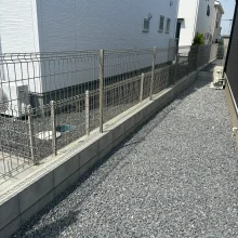 目隠しフェンス工事　LIXILフェンスAB　YS3型　施工　No.2808の施工写真1