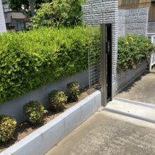 伸縮ゲート設置(防犯対策)　No.2850の施工写真2