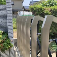 伸縮ゲート設置(防犯対策)　No.2850の施工写真1