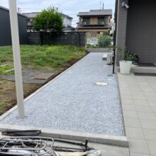砂利敷き工事【外構リフォーム】　No.2839の施工写真1