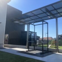 土間コンクリート・サイクルポート工事　No.2837の施工写真2