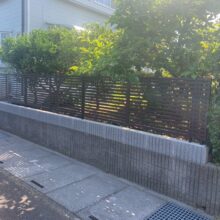 ブロック増設・フェンス工事　No.2854の施工写真3