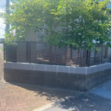 ブロック増設・フェンス工事　No.2854の施工写真メイン