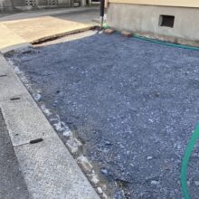 駐車場拡張工事 No.2851の施工写真1