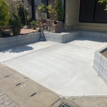 駐車場拡張工事　No.2832の施工写真1