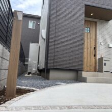 新築外構工事　No.2869の施工写真1