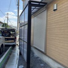 機能門柱設置・テラス屋根工事 No.2863の施工写真2