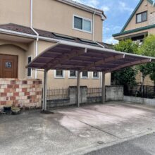 カーポートパネル交換工事　No.2865の施工写真1