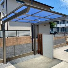 サイクルポート設置工事(ネスカFミニ) No.2899の施工写真3