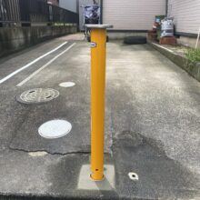 車盗難防止用ポール設置工事　No.2883の施工写真3