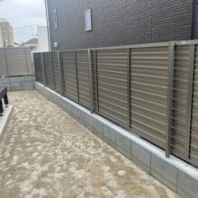 新築外構工事　No.2882の施工写真2