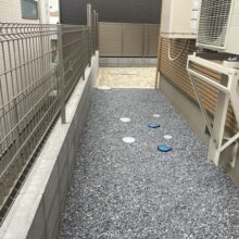 新築外構工事　No.2882の施工写真1