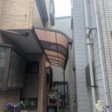 サイクルポート屋根交換工事　No.2892の施工写真メイン