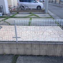 ブロック一部解体・フェンス補修工事　No.2930の施工写真2