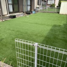 人工芝工事【雑草対策】No.2926の施工写真1