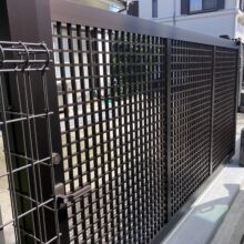引き戸門扉　No.2953の施工写真メイン
