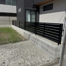 目隠しフェンス工事　No.2951の施工写真2