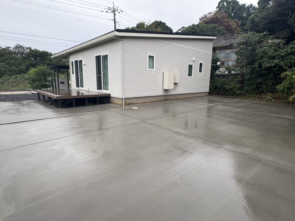 千葉県山武市　駐車場工事(土間コンクリート)　No.2956