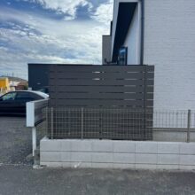 目隠しフェンス No.2945の施工写真1