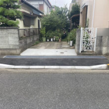 歩道の切り下げ工事　No.2938の施工写真1