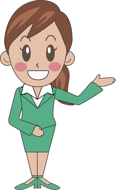 案内するヒラエちゃん