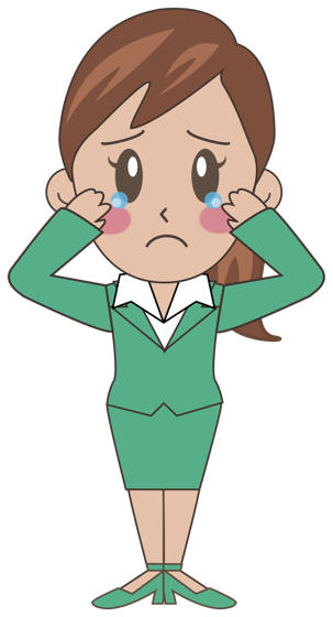 困った顔のヒラエちゃん